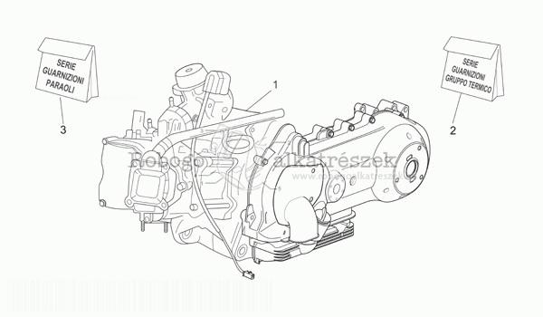 APRILIA SCARABEO 125 E2 2004-06 ZD4TDC Engine - Parts