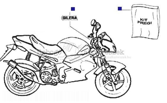 Gilera DNA 50 GP EXPERENCE 2003-2008 ZAPC27000 Emblems