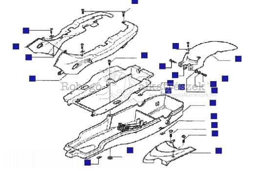 Gilera DNA 50 GP EXPERENCE 2003-2008 ZAPC27000 Rear Mudguard Undersaddle