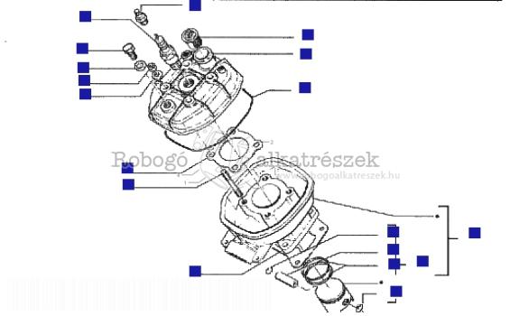 Gilera H@K C081M Gilera engine 1998-2005 VTBC08110 Head Cylinder Piston