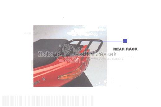 Gilera Runner 125 VX M241M 2002-2004 ZAPM24000 Rear Rack