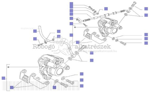 Gilera Runner 50 SP RACE C451M 2005-2015 ZAPC46100 Brakes Pipes - Calipers