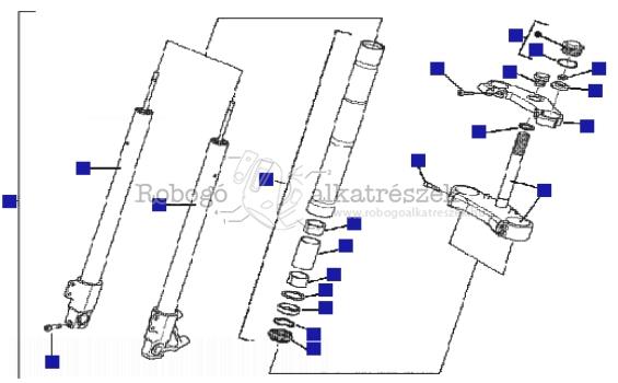 Gilera SC125 E19E004102 2006 6H332629 Fork/Steering Tube - Stearing Bearing Unit