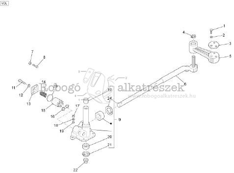 Ape Tm 703 2008-2012 Steering Post Articulation