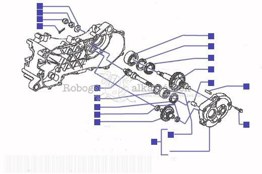 Piaggio NRG mc3 DT 2002 ZAPC21000 Rear Wheel Shaft