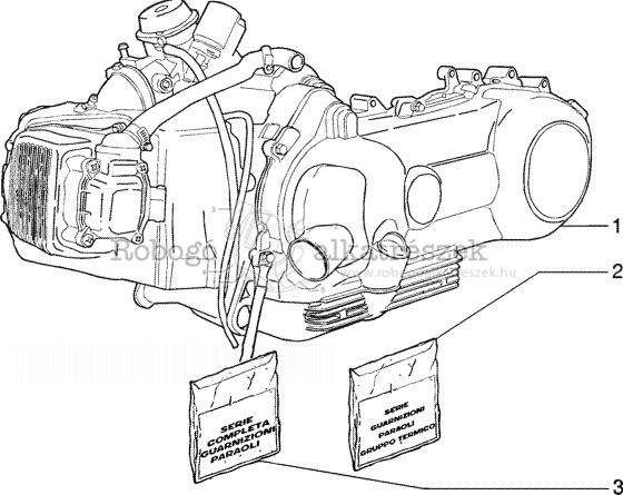 Vespa LX150 4T 2006 ZAPM44200 Motor