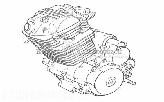 Derbi Senda 125 R 4T 2006 VTHSC1A1A Motor