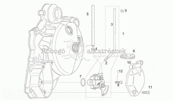 APRILIA RS125 1999-05 ZD4SF00 Oil Pump - Parts