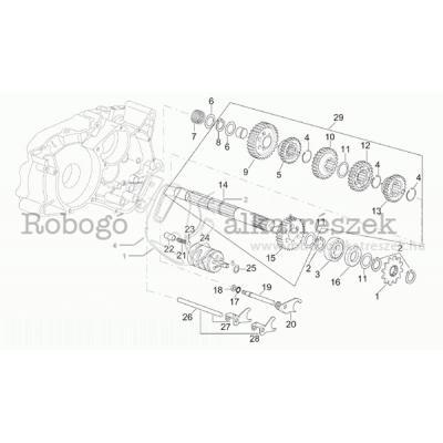 Gearbox Driven Shaft - Parts