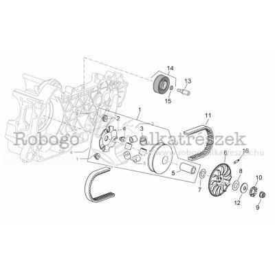 Drive Pulley Assy With Deflector Sheet