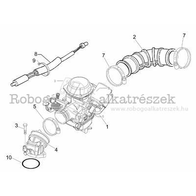 Carburettor, Assembly - Union Pipe