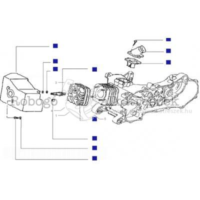 Cylinder Head-cooling Hood-inlet And Induction Pip