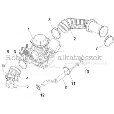 Carburettor, Assembly - Union Pipe