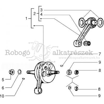 Crankshaft-con-rod-crank Pin, Assy