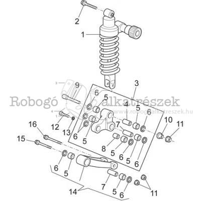Connecting Rod - Rear Shock Abs.
