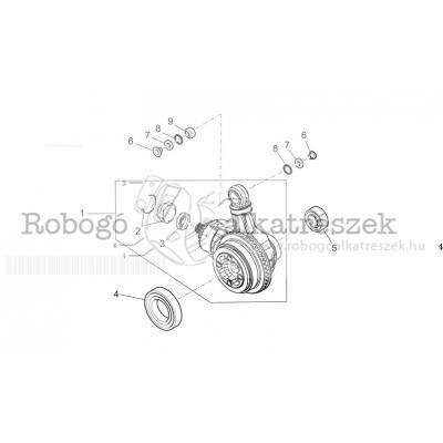 Crown Wheel And Pinion Assembly Grey