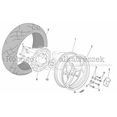 Rear Wheel, Grey 5,5X17