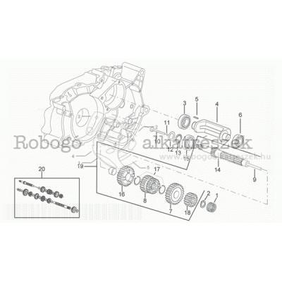 Primary Gear Shaft - Parts