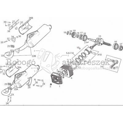 Cylinder Head - Exhaust Pipe And Silencer